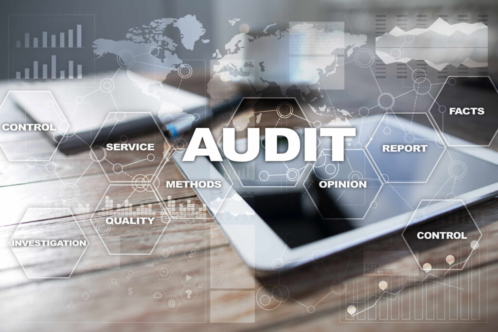 Audit,Business,Concept.,Auditor.,Compliance.,Virtual,Screen,Technology.